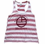 Made in America Sleeveless Striped Racerback Tank Top Small