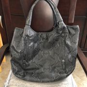 Cole Haan Python Gray purse/tote bag! 15”x19”