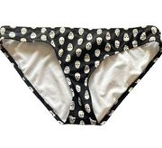 Kirra Boutique ladies bikini swim bottoms, skull print, goth, size Large