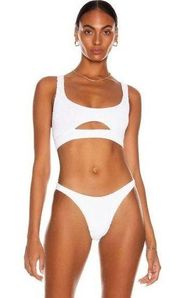 BOND EYE Sasha Bikini Top in Optic White Size OS