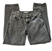 Pacsun low rise, straight leg, button fly women's size 25 black jeans