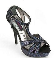 Material Girl Harte Women Open Toe Platform Sandal, Black, Size 8.