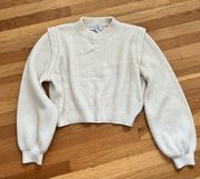 Cream Extended Shoulder Knit
Sweater