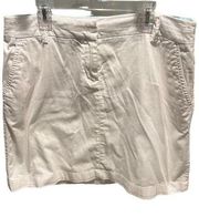 Cambridge Dry Goods white chino skirt with pockets women’s size 6