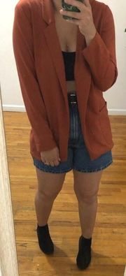 Lightweight Orange Cardigan 