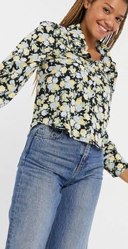 Floral Blouse /Button Down