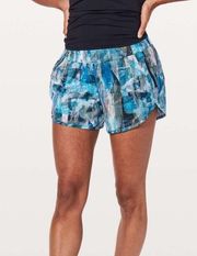 Lululemon  Tracker Short V 4" Sun Dazed Multi Blue