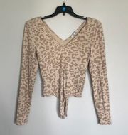 BB Dakota leopard print bodysuit size m