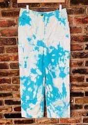 St. John Sport Custom Dyed Blue Straight Leg Dress Pants Women's Size 4