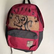 Gryffindor Harry Potter Color Block Backpack Red School Travel