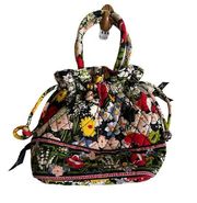 Vera Bradley Poppy Fields Cinch Satchel Handbag