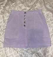 Light Purple Corduroy Skirt