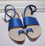 Blue Platform Sandals 