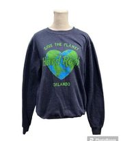 Hard Rock Hotel Orlando Save The Planet Crew Neck Sweatshirt Size Small