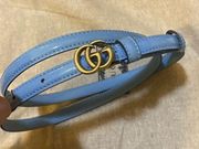 Gucci GG Mousse Top Patent Leather Belt size 85