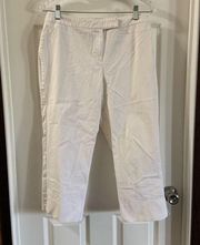 Hillard & Hanson White Cropped  Stretch Pants 10