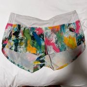 lululemon multicolor shorts! like new!!