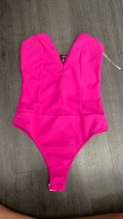 pink bodysuit 