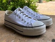 Women’s  Chuck Taylor All Star Lift White Platform Sneakers