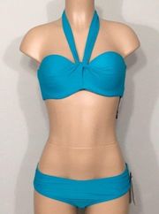 Coco Reef bra sized Teal bikini set. 36/38DD-XL