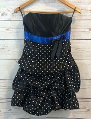 Jessica McClintock • Dress • Polka • Prom • Vintage • Gunne Sax • 3 • Strapless