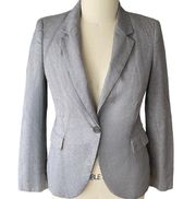 ZARA  BASIC Gray Lightweight Blazer Lined Jacket ~ Women's Size MEDIUM