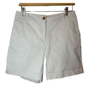 Talbots Light Khaki Chino Shorts 6 Womens