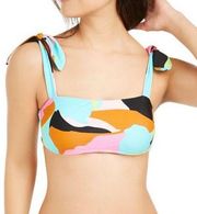 Hula Honey multi Camo Bralette Bikini Swim Top