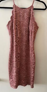 Pink Lace Dress