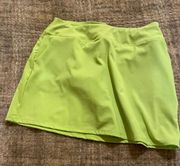 neon green golf skirt