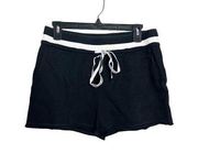 Kate Spade Saturday Tie Waist Shorts Black Women's Size Medium Pockets