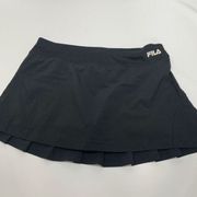 FILA Women's Mini Pleated Skirt Sports Tennis Golf Active Skort Black Size Large