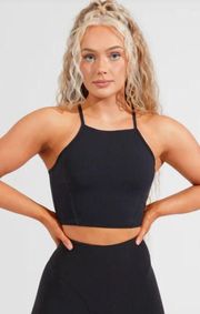 ivy crop top in navy blue size XS