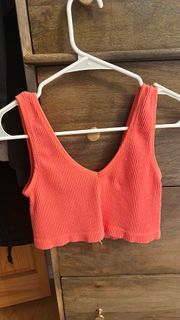 Forever 21 Ribbed Cropped Tank