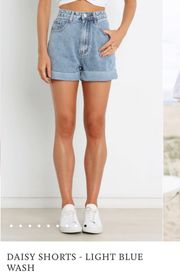 Denim Shorts Light Blue Wash