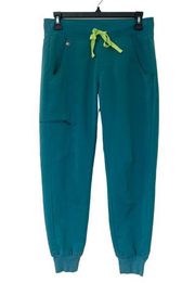 Scrub Pants Zamora Teal Green Joggers Size XS Technical Collection