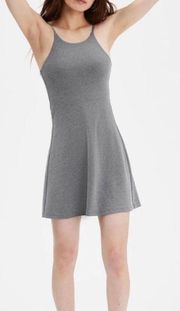 girlfriend collective Naomi Workout Athletic Dress in Heather Gravel Medium