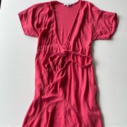 Young Fabulous & Broke Coral Pink Wrap Maxi Dress Size XS