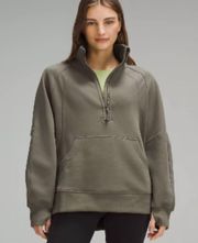 Lululemon oversize scuba funnel neck half zip long