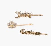 NWT y2k  x forever 21 set of 3 rhinestone bobby pins