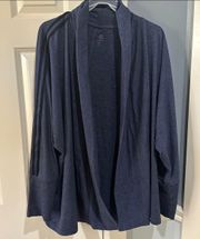 Women’s Size XL  Live Blue Open Front Cardigan