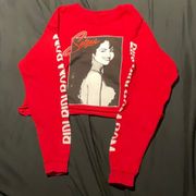 Selena bidi bidi bom bom long sleeve tee shirt red