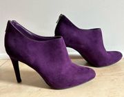 Kelly & Katie Laylla Purple Suede High Heels Shoes Boots Booties Size 6.5