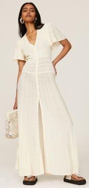 BA&SH Aviva Pointelle Maxi Dress