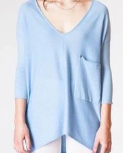 Kerisma soft baby blue loose pocket sweater, size S/M