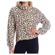 Sanctuary Klara Animal Print Turtleneck Large