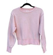Rag & Bone Brushed Inside Out Terry Stitched Sweatshirt Dusky Pink XS