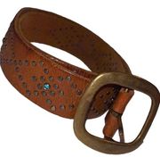 Express brown genuine leather belt!