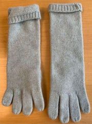 Women’s Wool/Rabbit Gloves- Lauren Ralph Lauren -Light Blue 1/4 Length EUC SOFT!