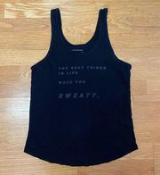 Good hYouman Black The Best Things in Life Make You Sweaty Preppy Tracy Tank Top